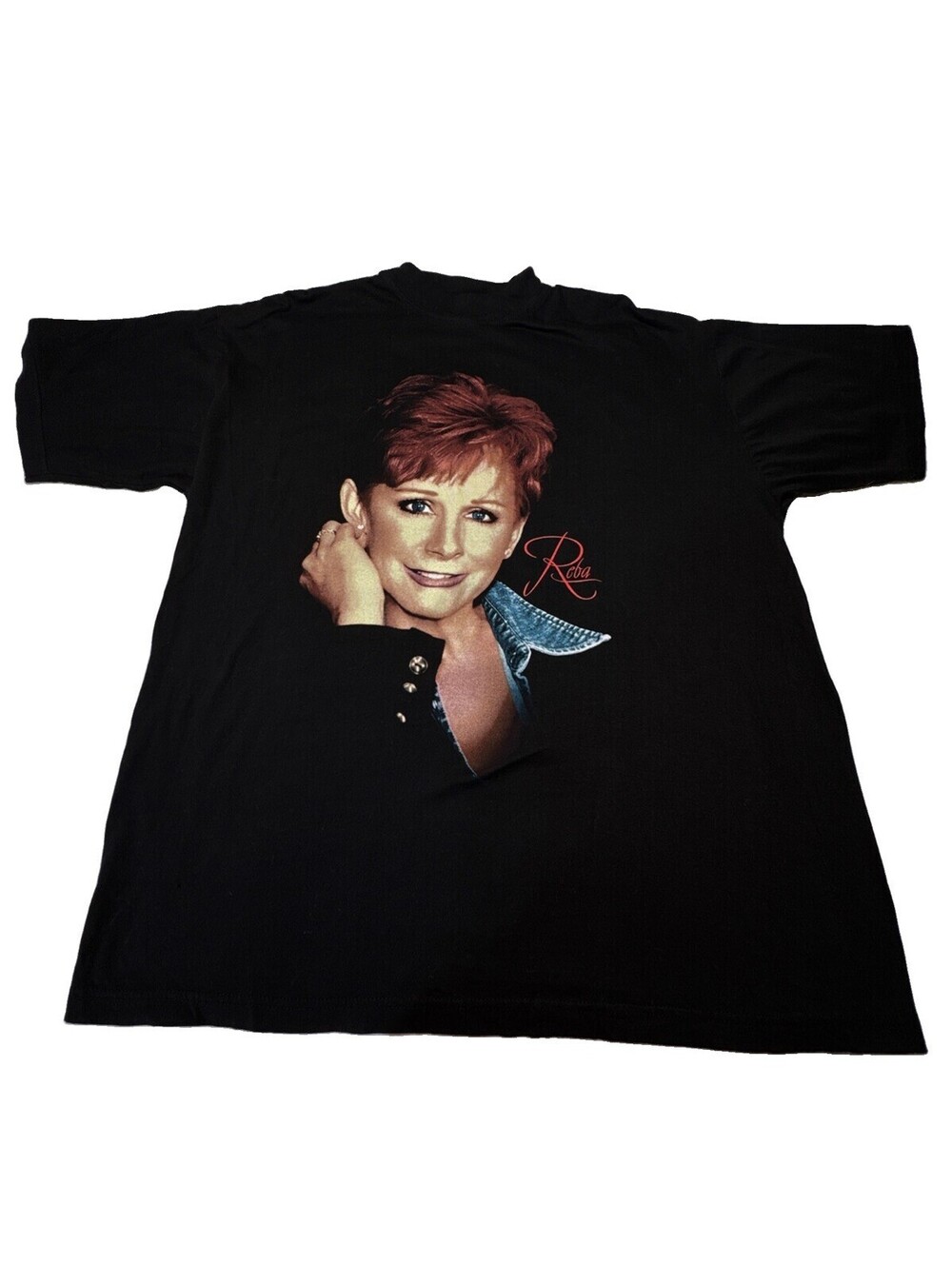 Vintage Reba Mcentire Reba 1999 European Tour Concert Black T-Shirt Size XL